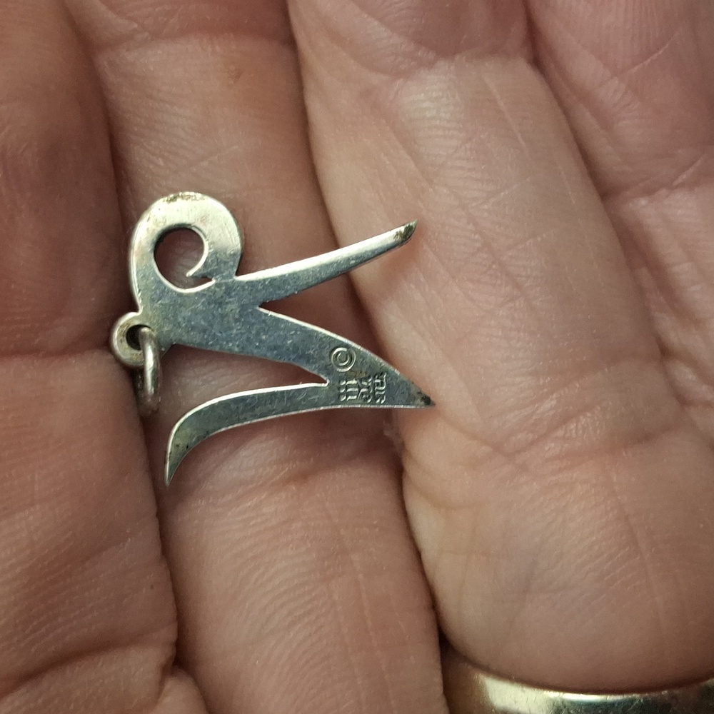 JAMES AVERY Silver Initial 'N' Pendant - Picture 2 of 2